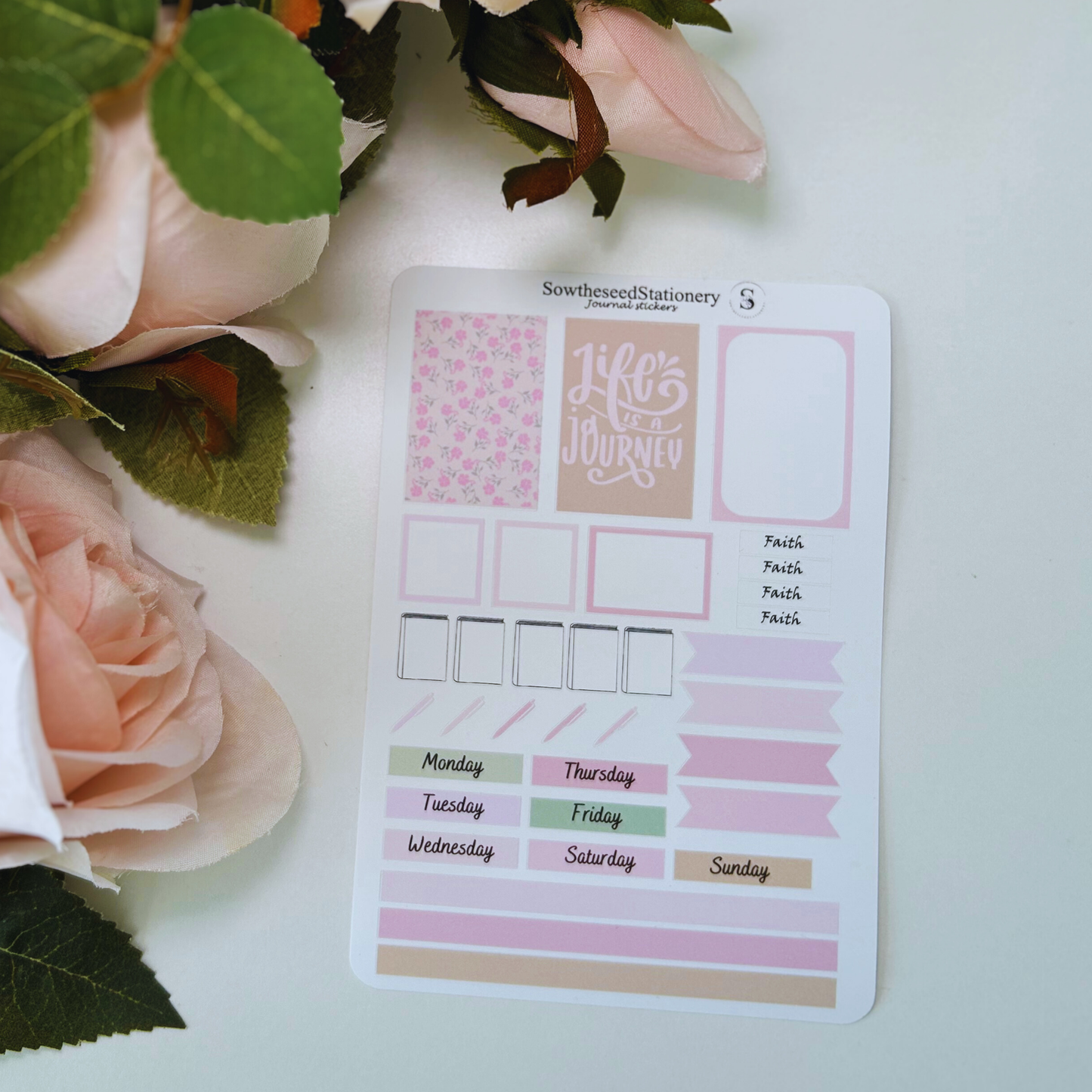 Faith-Based Journaling Stickers | Christian Planner Stickers for Bible Study & Prayer