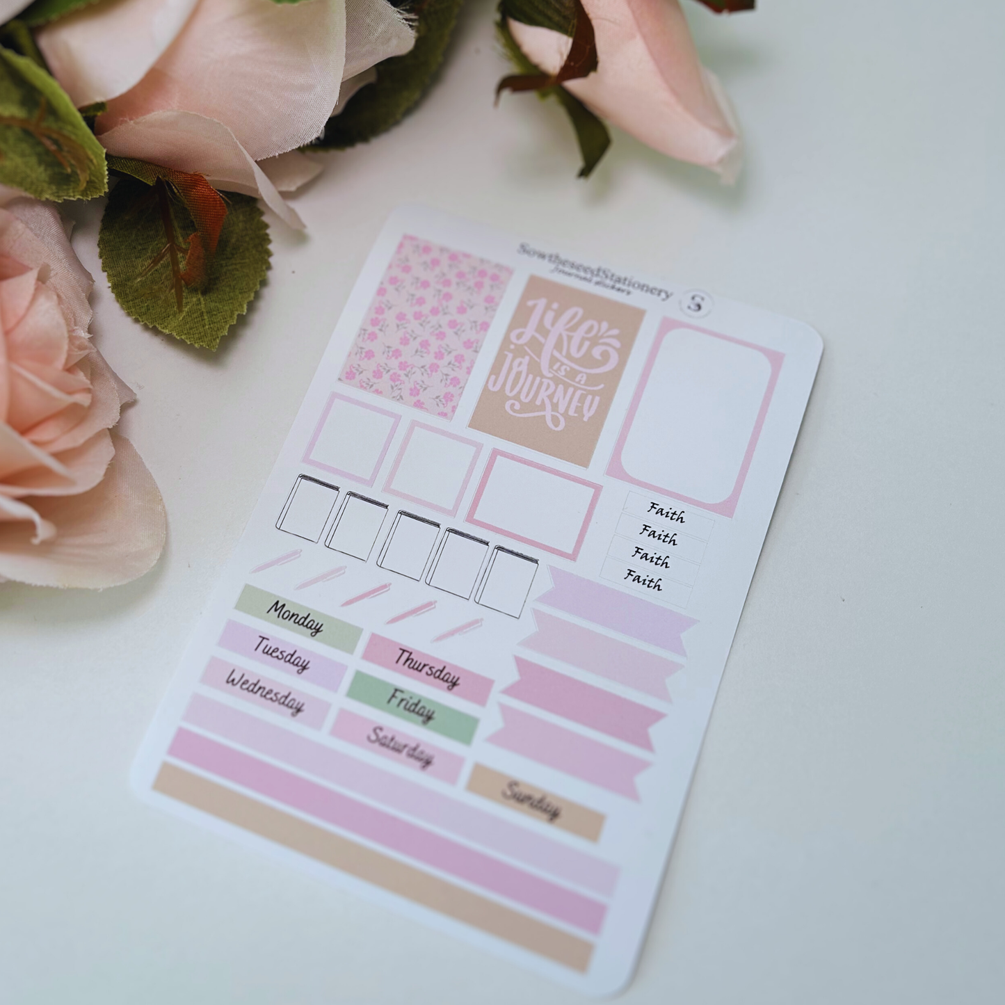 Faith-Based Journaling Stickers | Christian Planner Stickers for Bible Study & Prayer