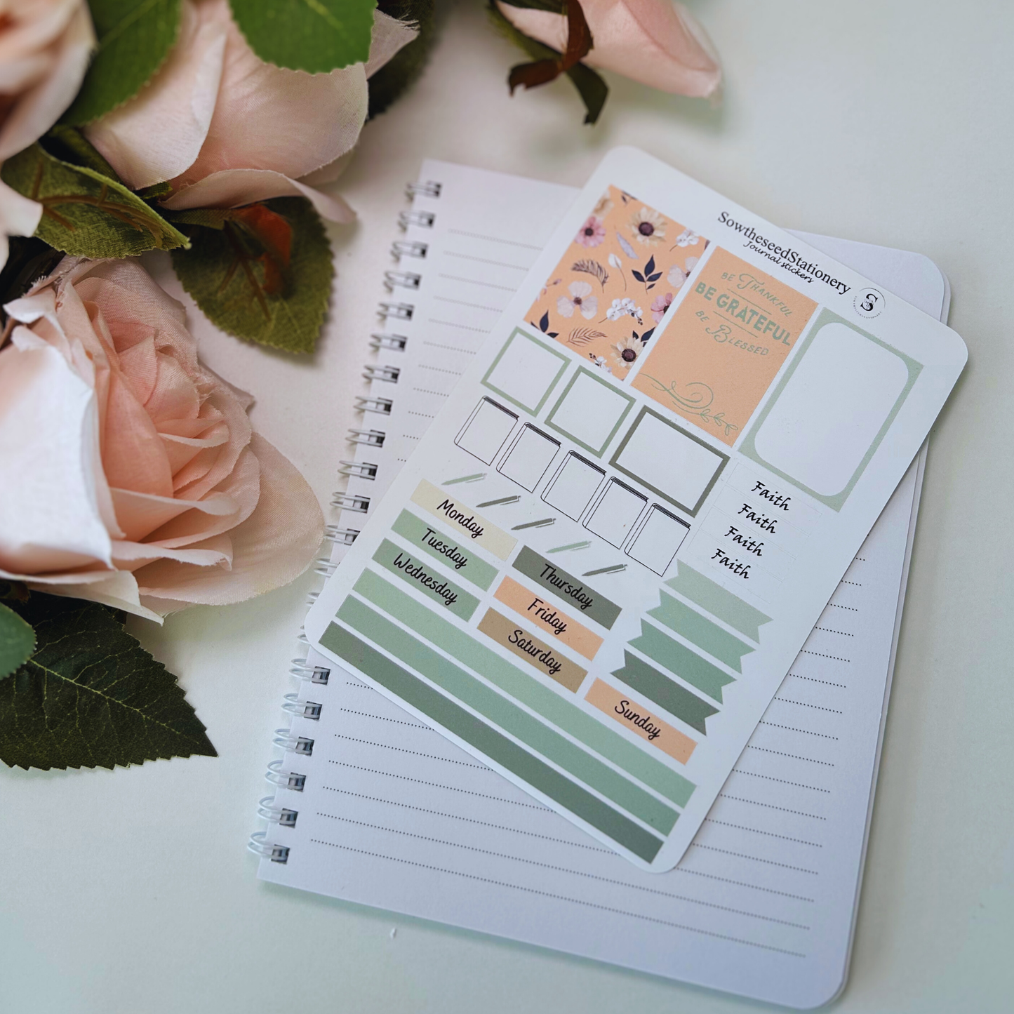 Faith-Based Journaling Stickers | Christian Planner Stickers for Bible Study & Prayer