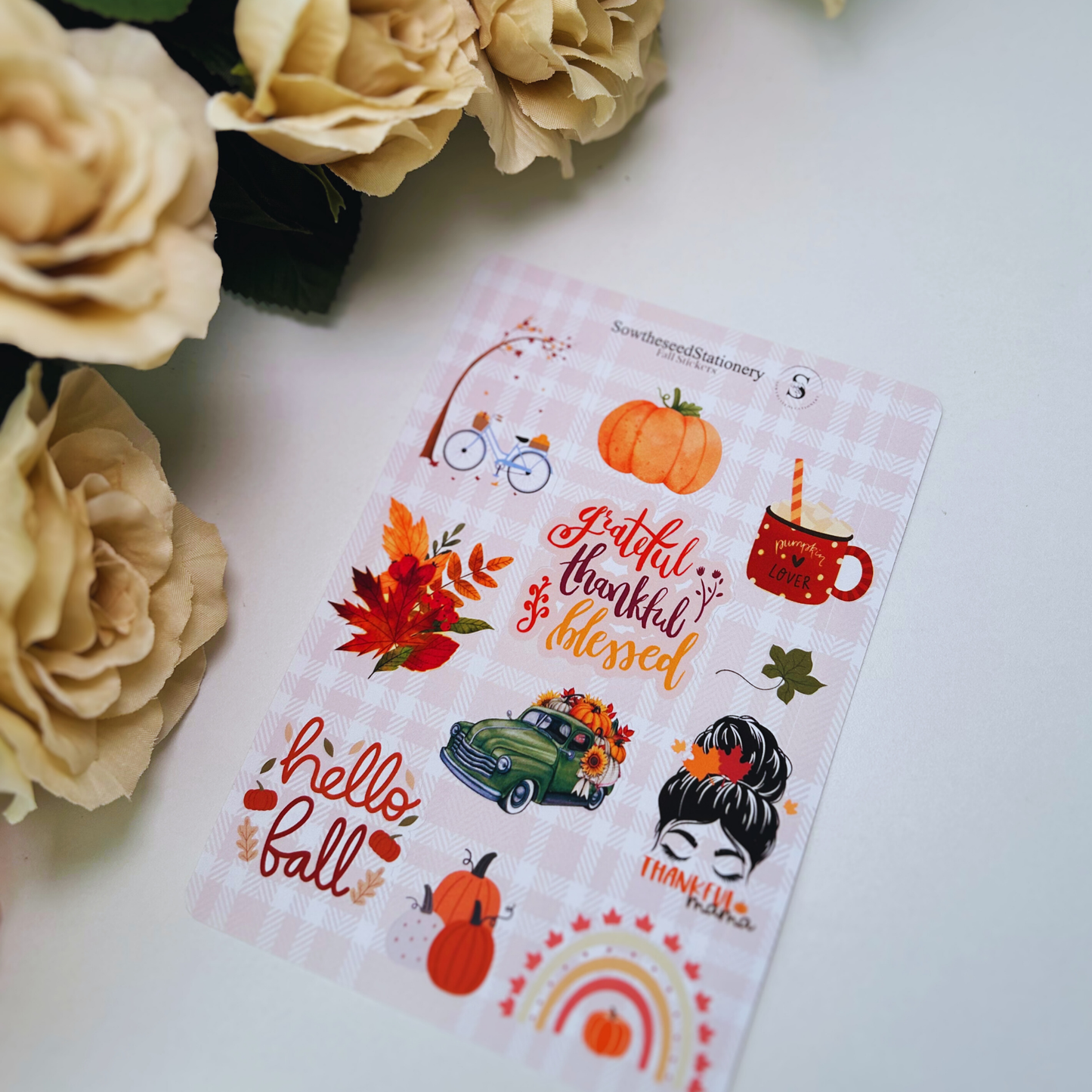 Blessed mama Fall Stickers – Cozy & Autumn-Themed Planner Stickers for Journals