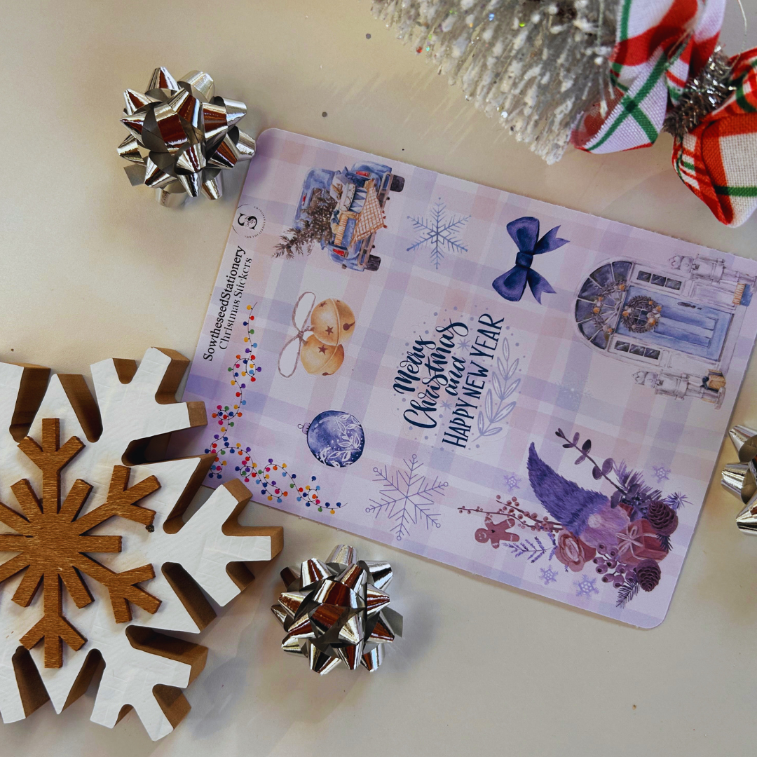 Holiday Sticker Pack -Winter Decor Stickers -Planner Stickers