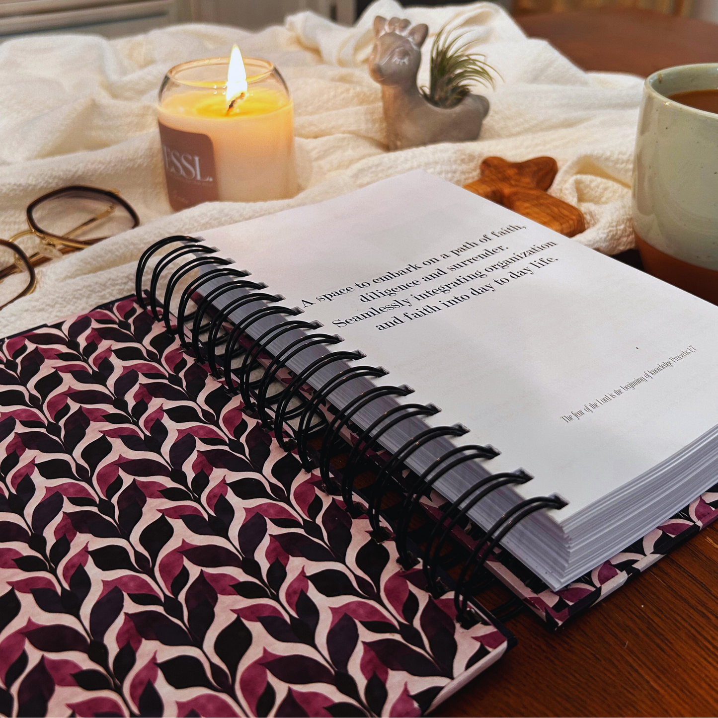 Diligence in Faith Mauve Planner