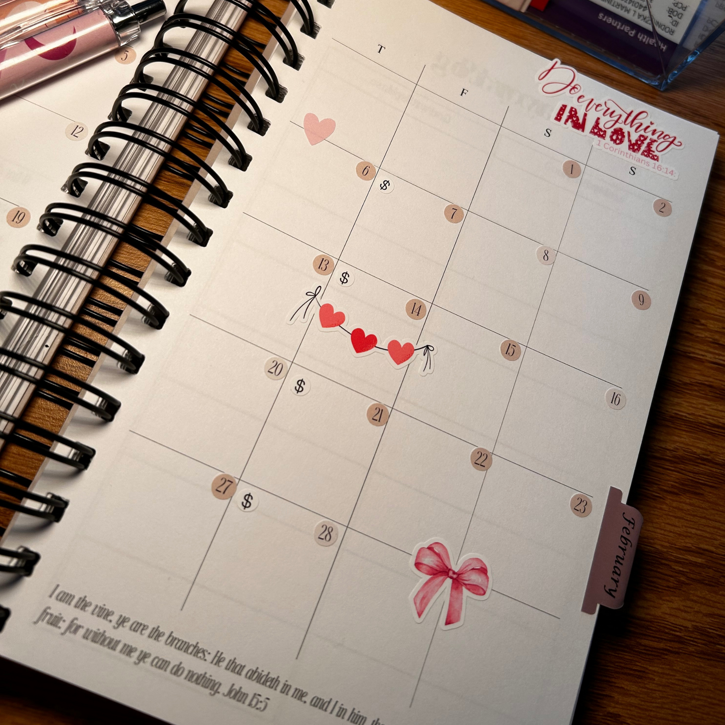 Minimalist Number Planner Stickers – 2 Months of Calendar Date Stickers for Bullet Journals & Planners