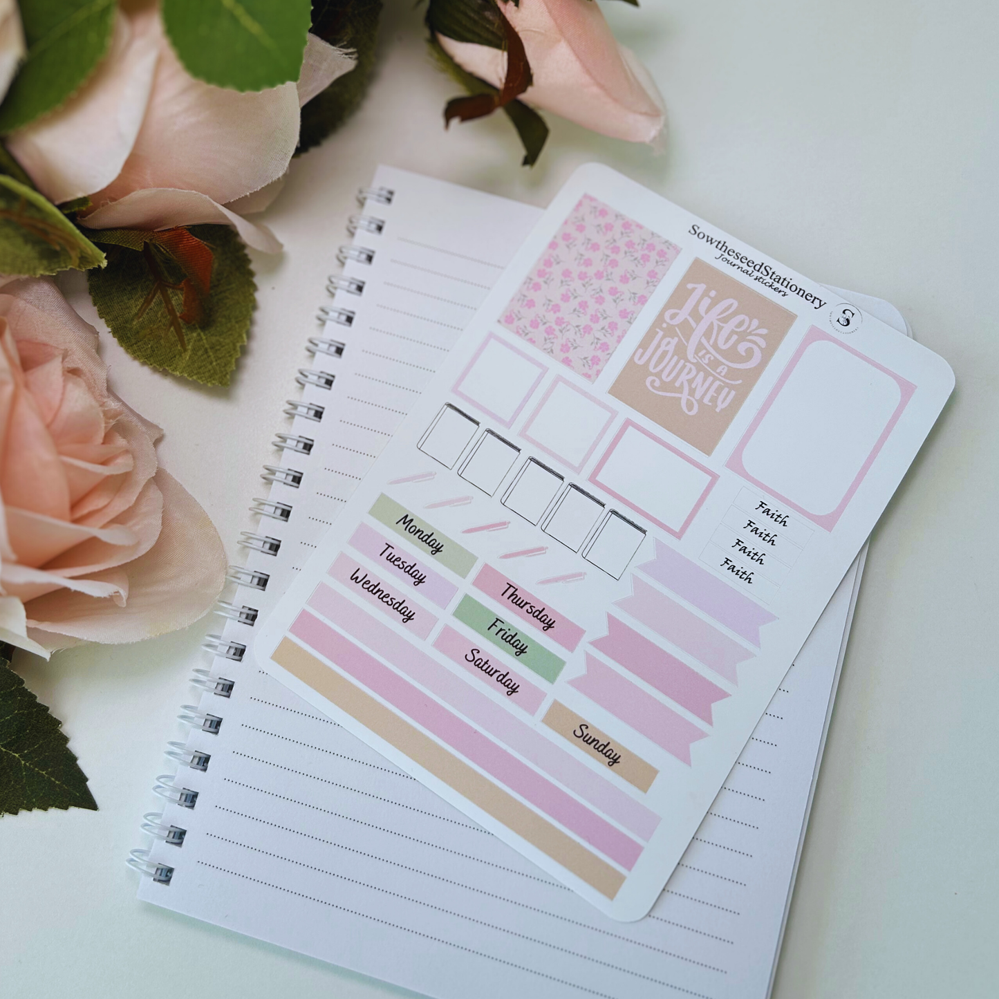 Faith-Based Journaling Stickers | Christian Planner Stickers for Bible Study & Prayer