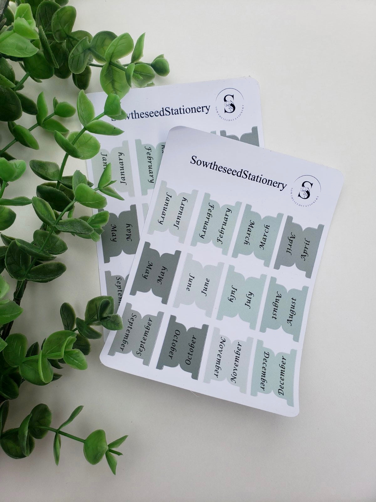 Green Planner Tabs – Elegant & Inspirational Organization for Your Planner