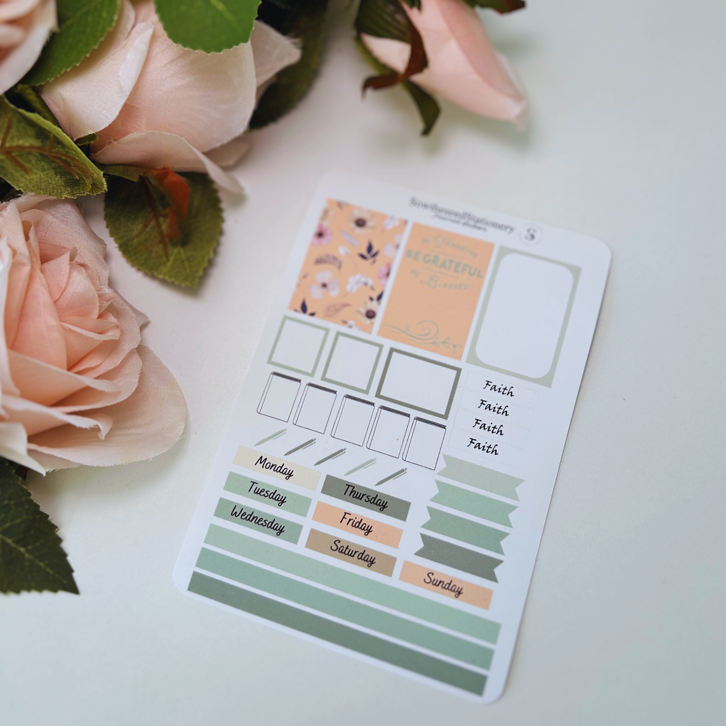 Faith-Based Journaling Stickers | Christian Planner Stickers for Bible Study & Prayer
