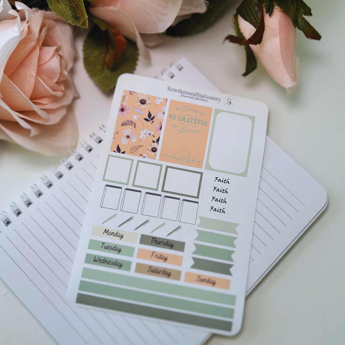 Faith-Based Journaling Stickers | Christian Planner Stickers for Bible Study & Prayer