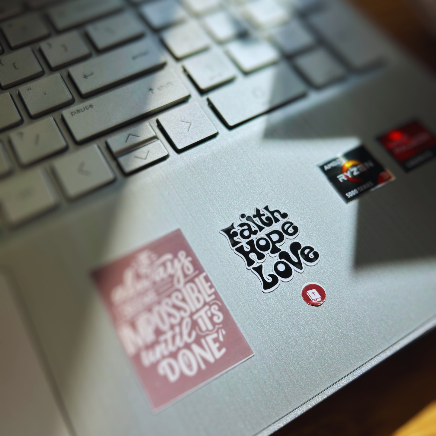 Laminated Faith Stickers – Waterproof & Durable Christian Stickers for Journals & Planners