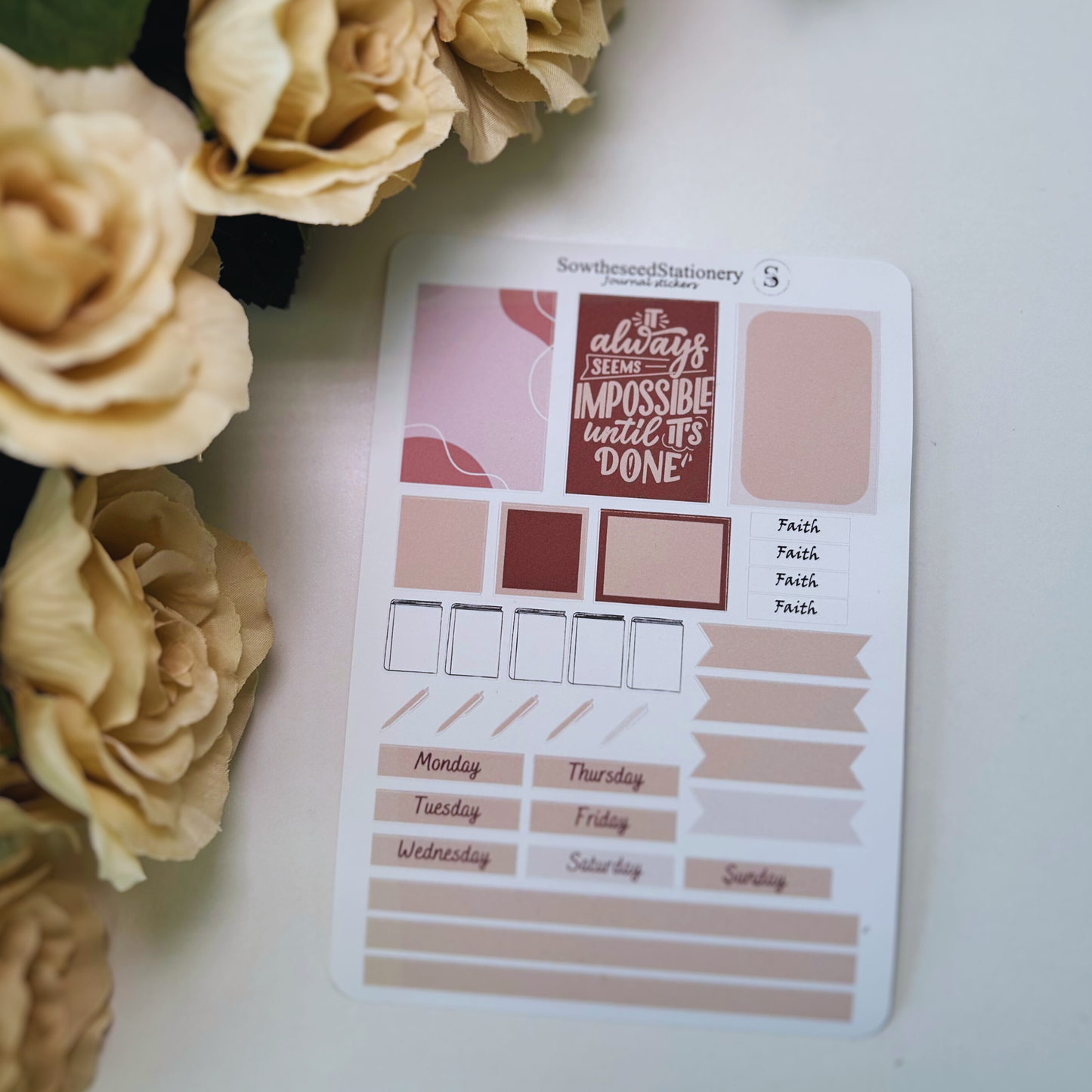 Faith-Based Journaling Stickers | Christian Planner Stickers for Bible Study & Prayer