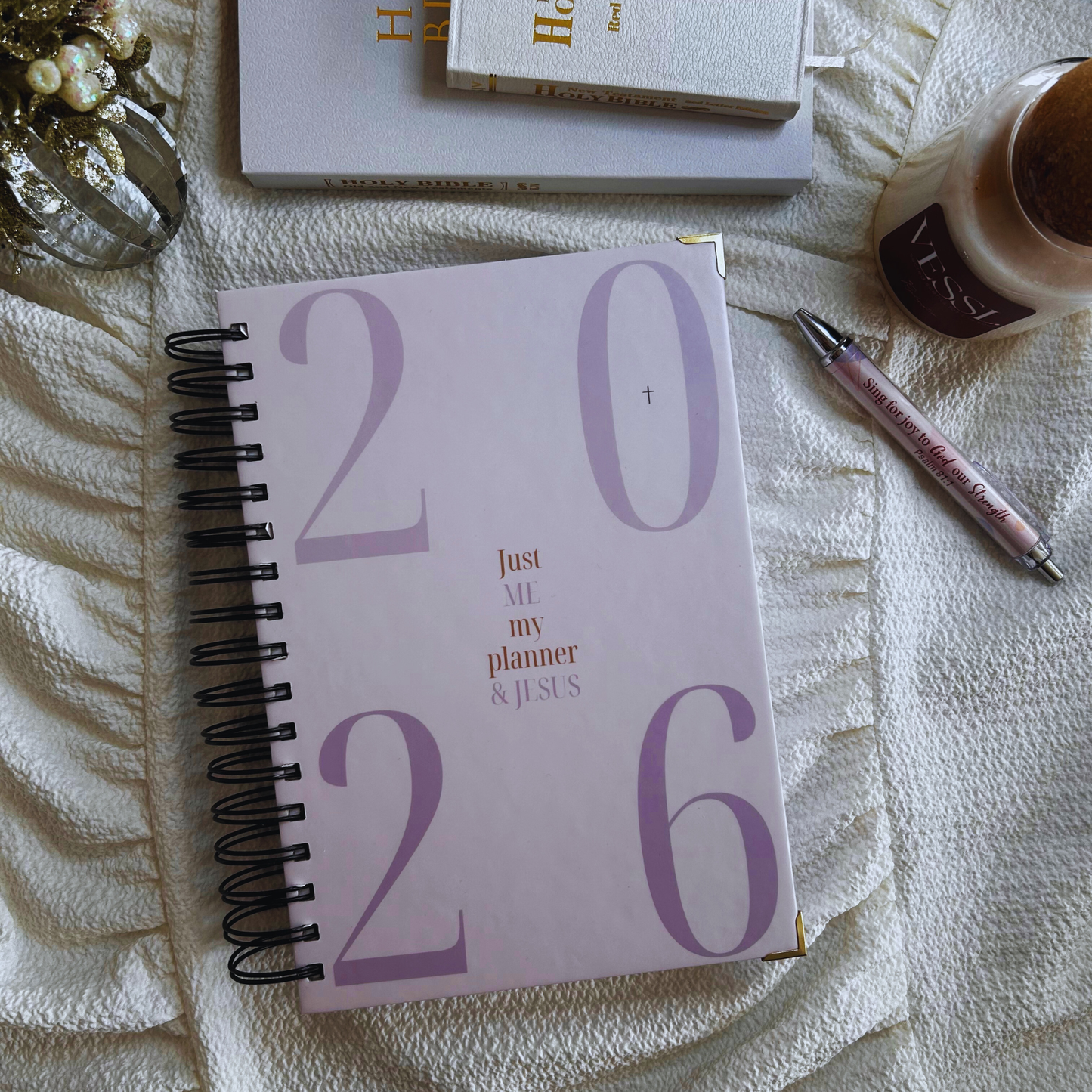 Blush Pink -Just me, my planner, & Jesus 2026