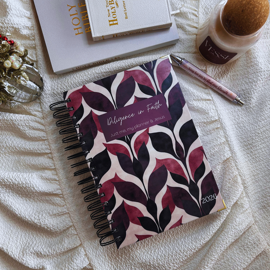 Diligence in Faith Mauve Planner