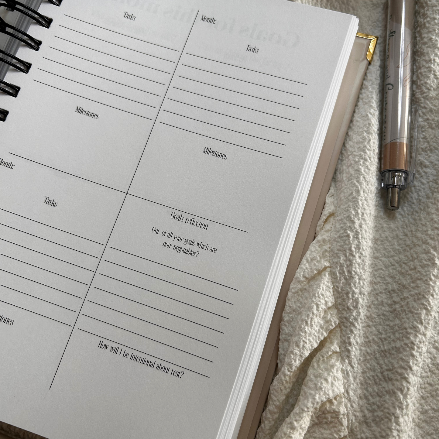 Blush Pink -Just me, my planner, & Jesus 2026