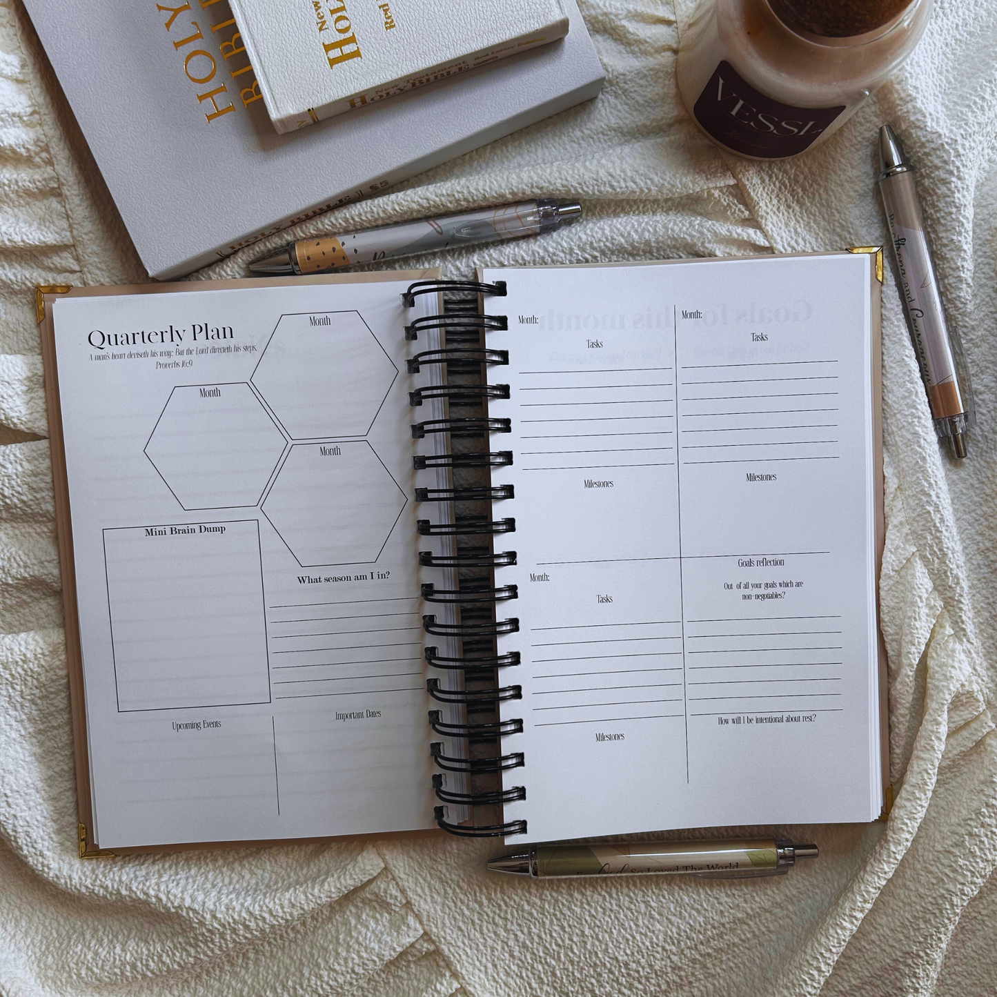 Blush Pink -Just me, my planner, & Jesus 2026