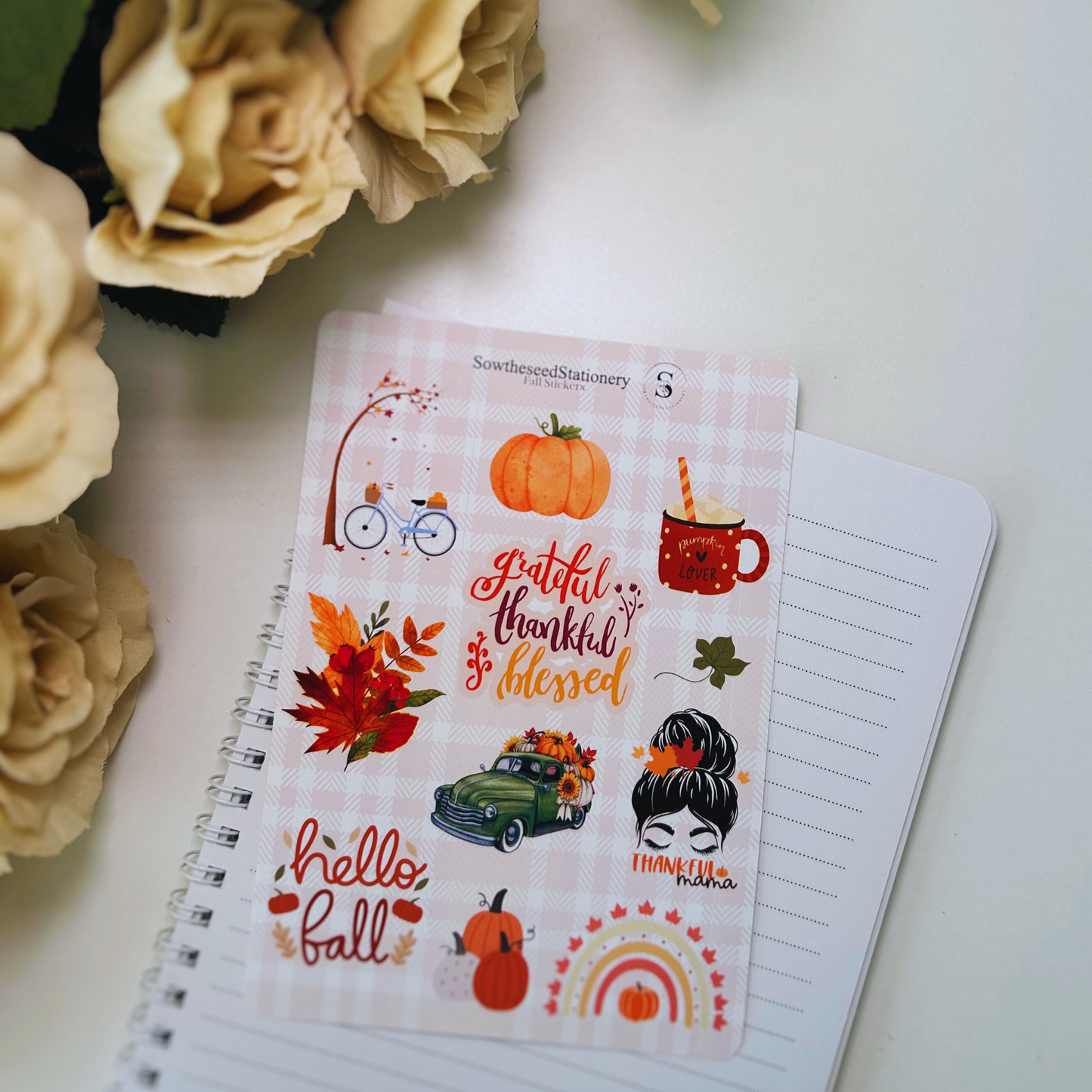 Blessed mama Fall Stickers – Cozy & Autumn-Themed Planner Stickers for Journals