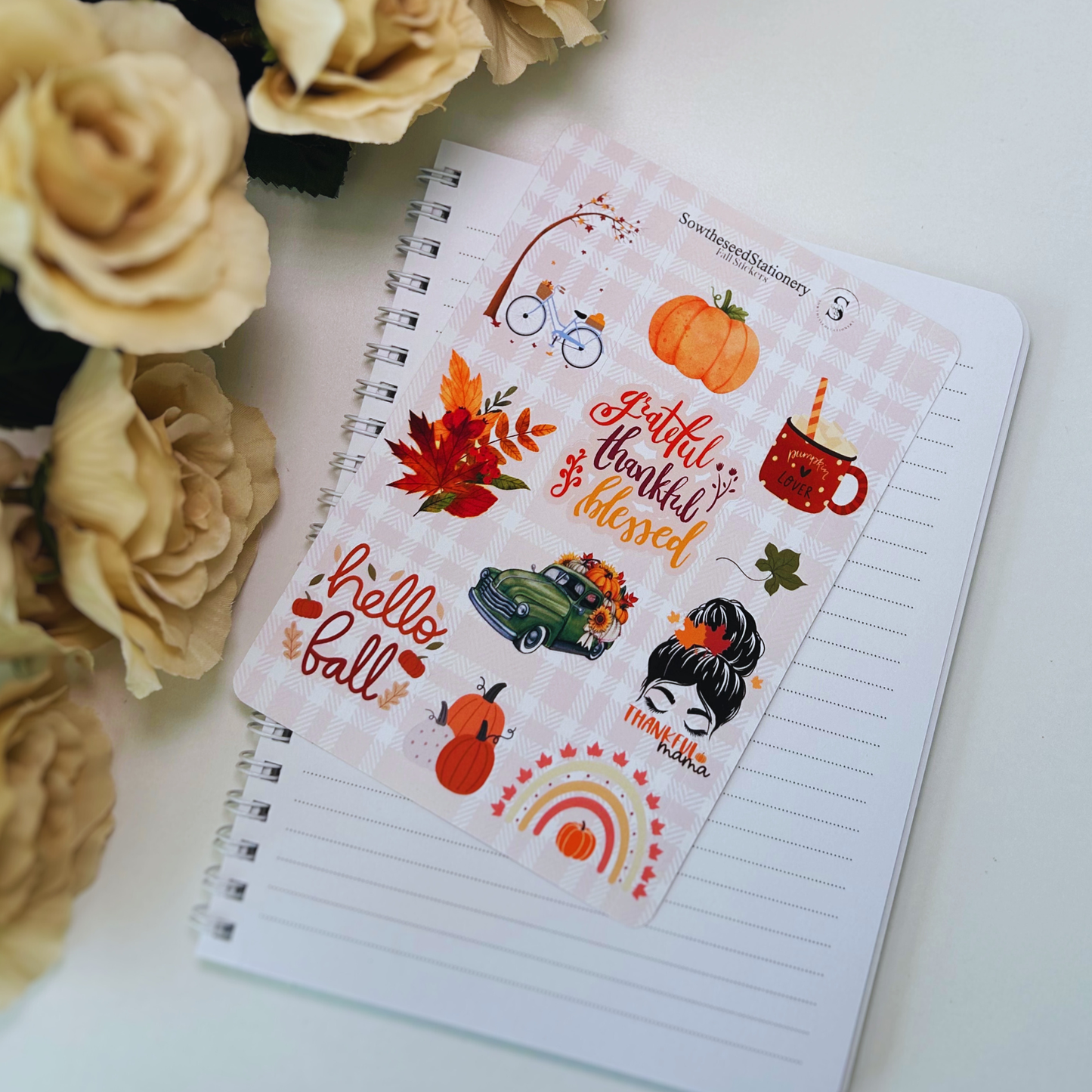 Blessed mama Fall Stickers – Cozy & Autumn-Themed Planner Stickers for Journals