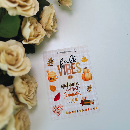 Fall Vibes – Cozy & Autumn-Themed Planner Stickers for Journals