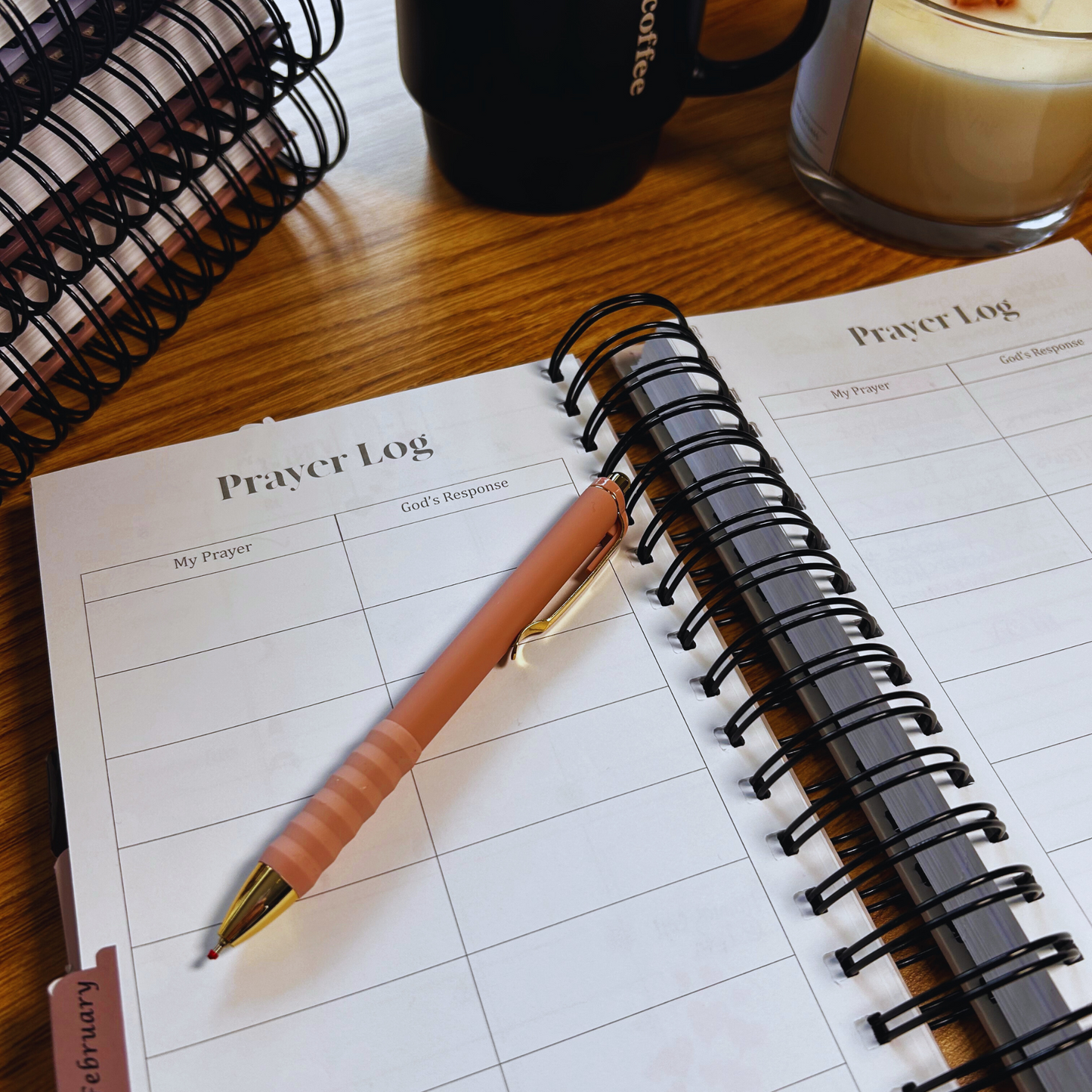 Periwinkle Minimalistic Faith Planner – Christian Goal-Setting & Prayer Journal | Weekly & Monthly Organizer