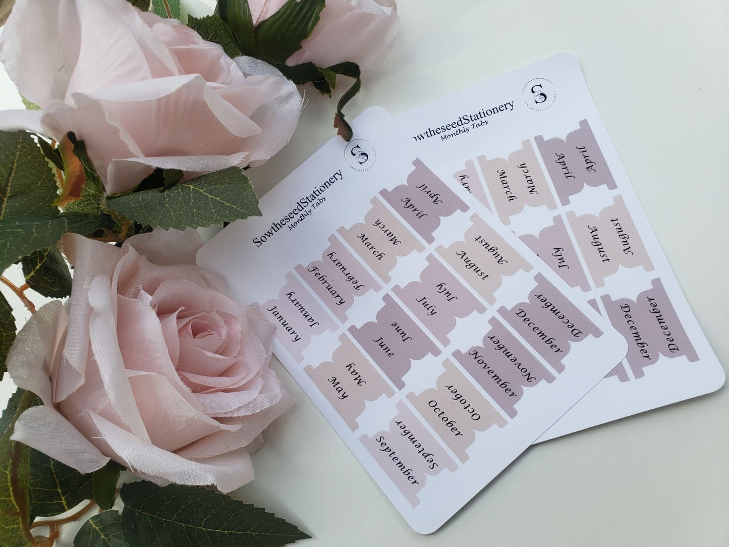 Nude Planner Tabs – Elegant & Inspirational Organization for Your Planner