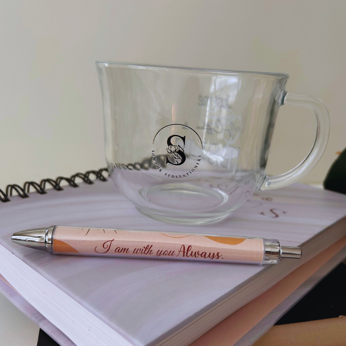 Me, My Coffee, and Jesus – Clear Mug