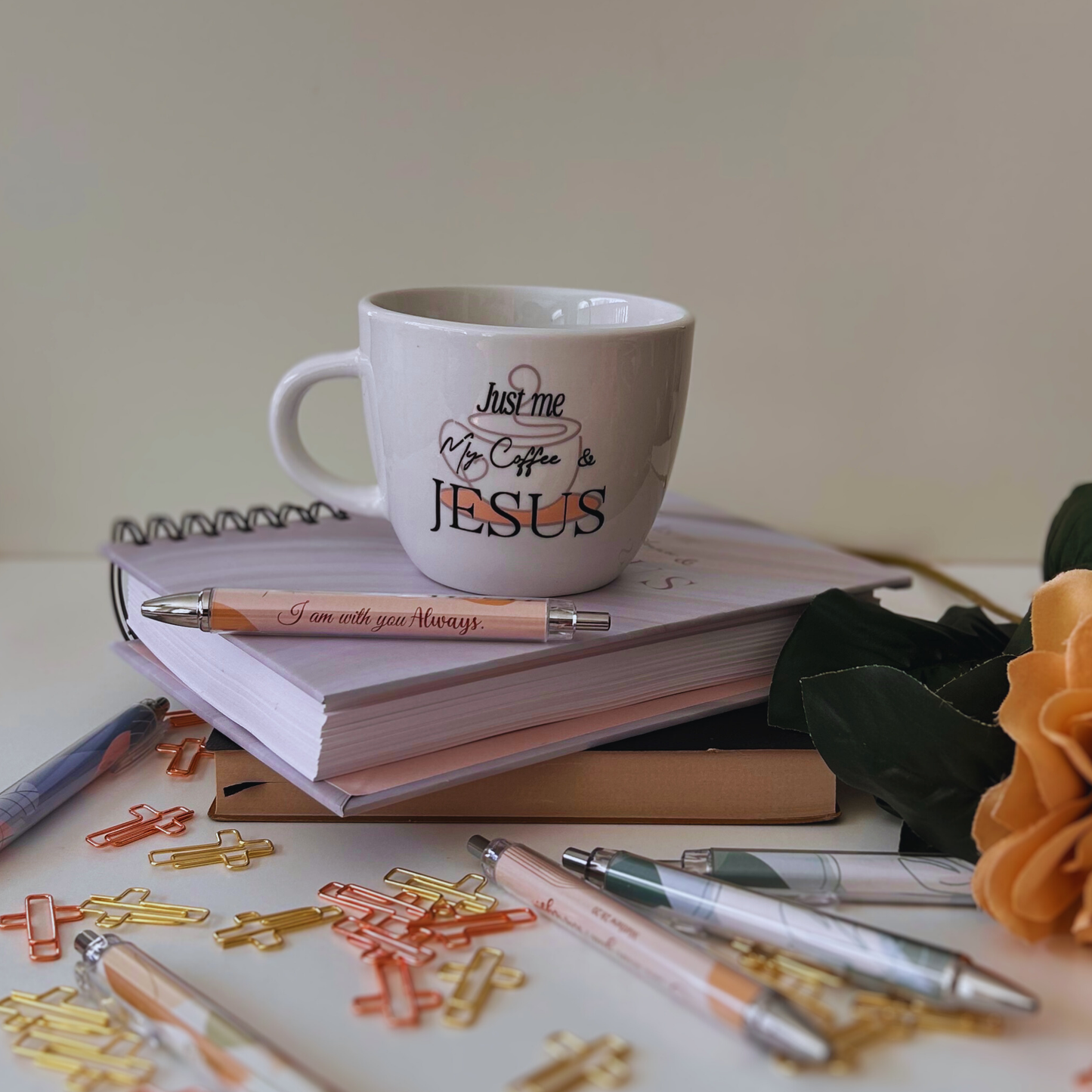 Me, My Coffee, and Jesus – White Mug