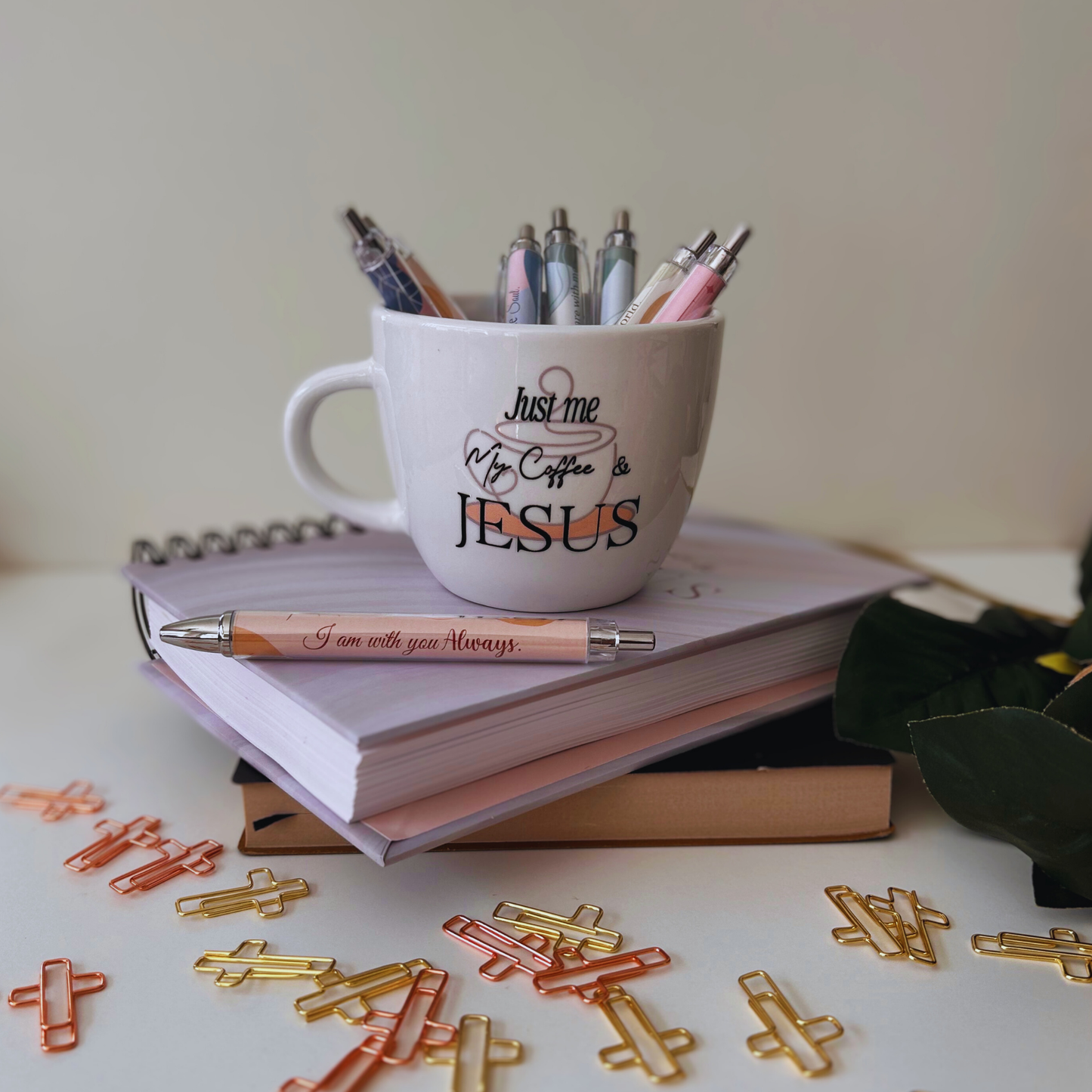 Me, My Coffee, and Jesus – White Mug