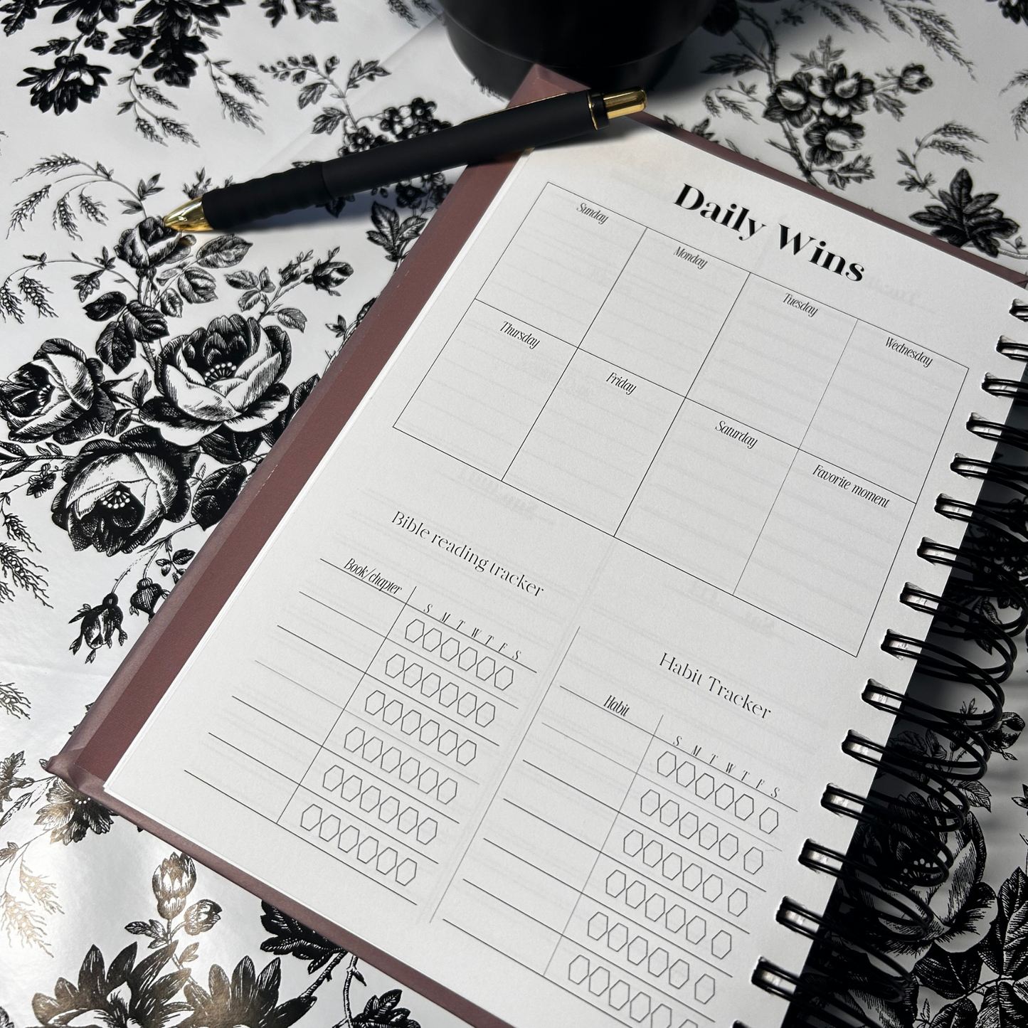 Periwinkle Minimalistic Faith Planner – Christian Goal-Setting & Prayer Journal | Weekly & Monthly Organizer