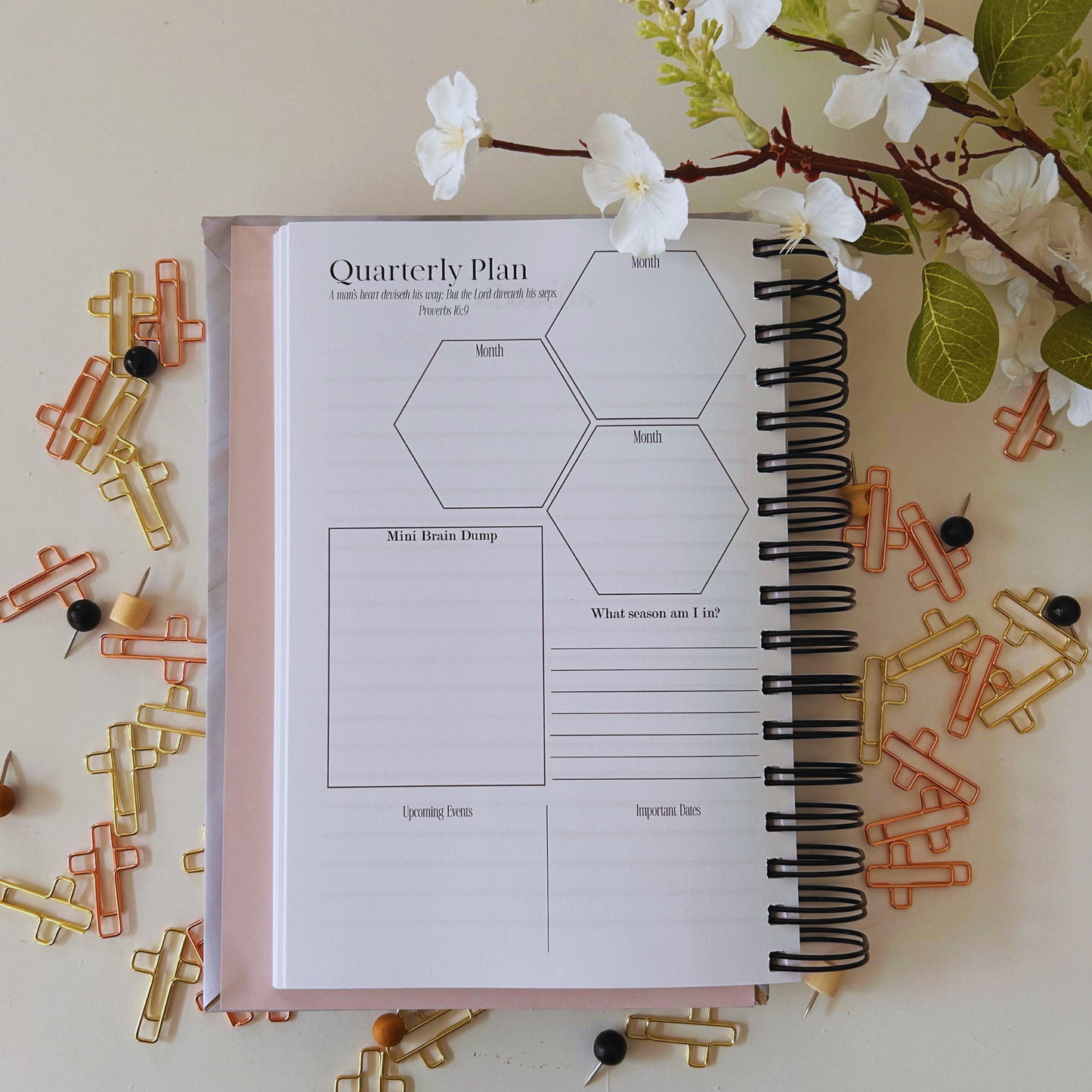 Just me, my planner, & Jesus Faith Planner – Christian Goal-Setting | Weekly & Monthly Organizer