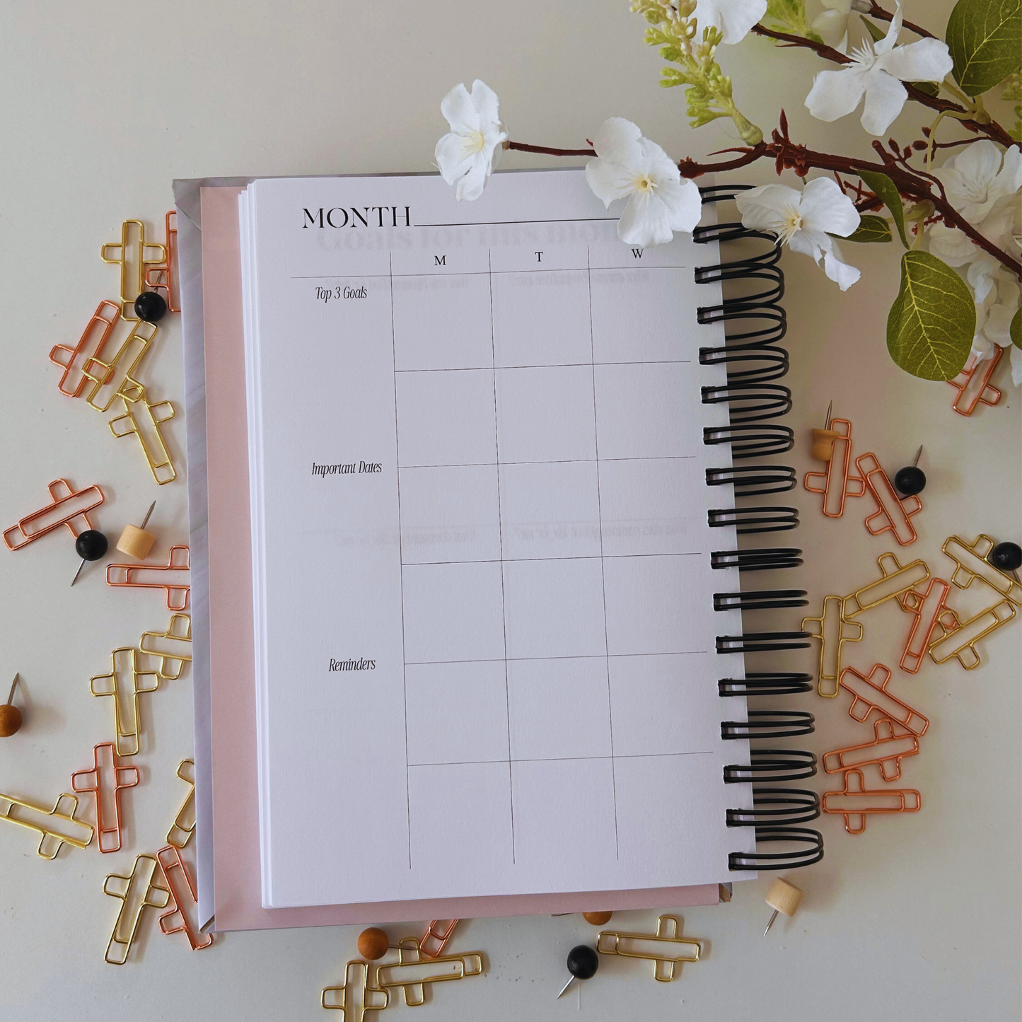 Just me, my planner, & Jesus Faith Planner – Christian Goal-Setting | Weekly & Monthly Organizer