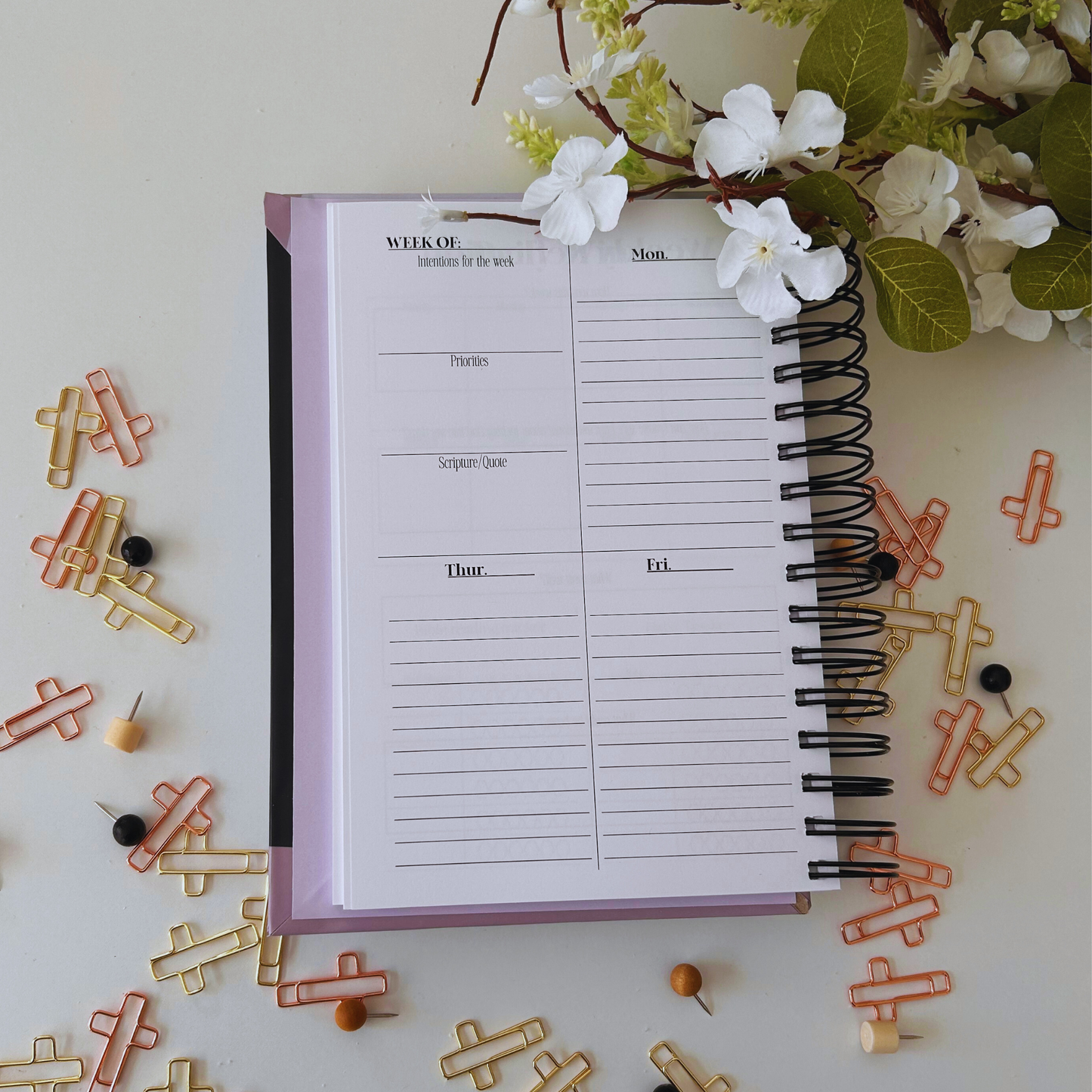 Just me, my planner, & Jesus Faith Planner – Christian Goal-Setting | Weekly & Monthly Organizer