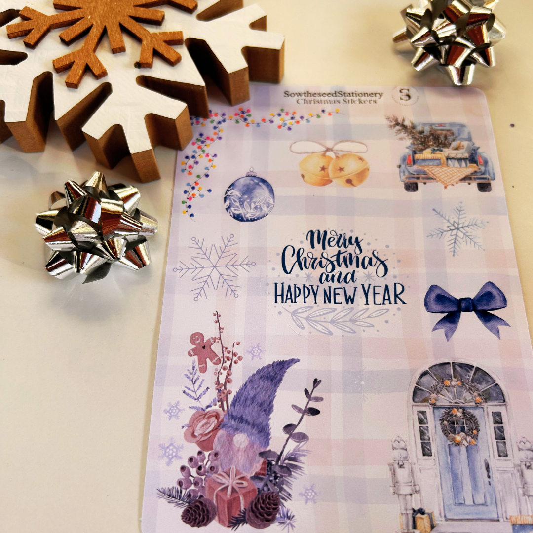 Holiday Sticker Pack -Winter Decor Stickers -Planner Stickers