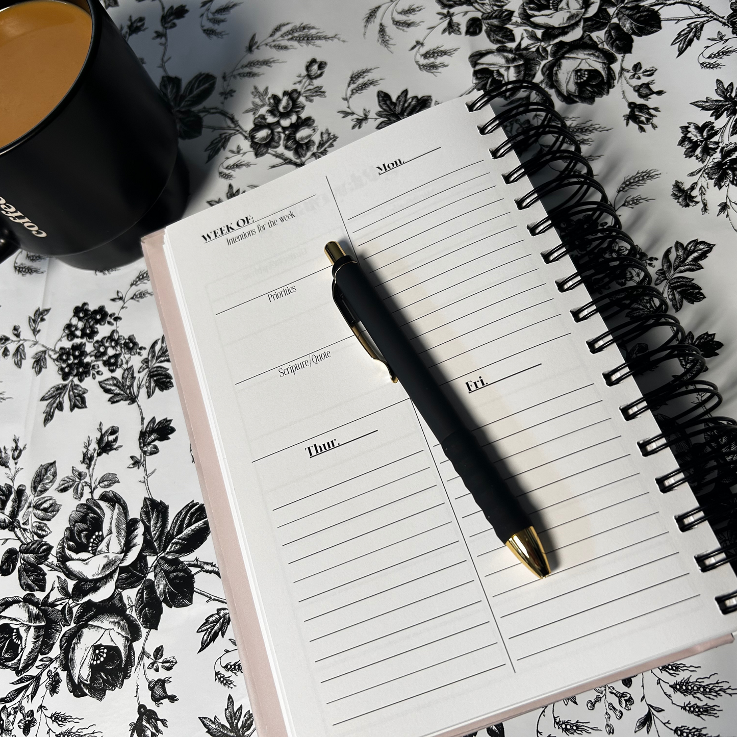 Periwinkle Minimalistic Faith Planner – Christian Goal-Setting & Prayer Journal | Weekly & Monthly Organizer