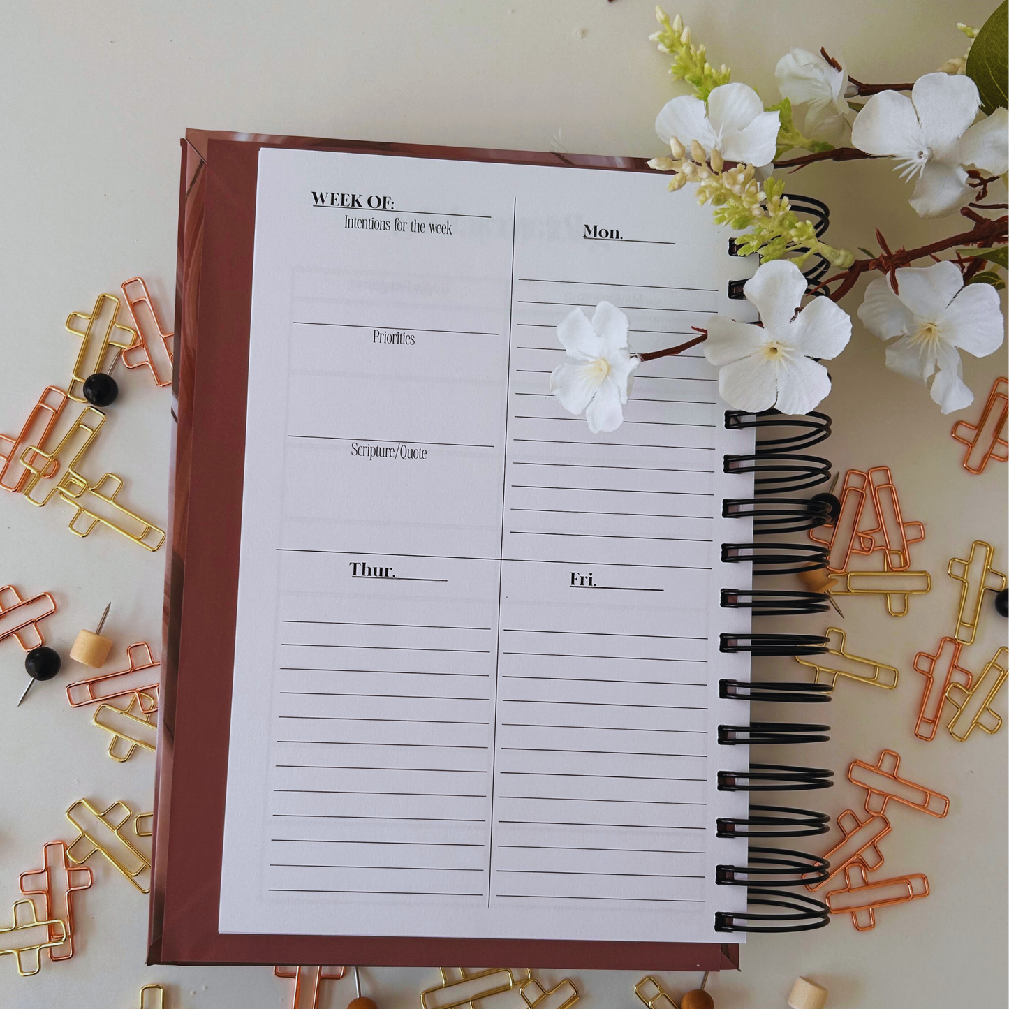 Wavy Faith Planner – Christian Goal-Setting | Weekly & Monthly Organizer
