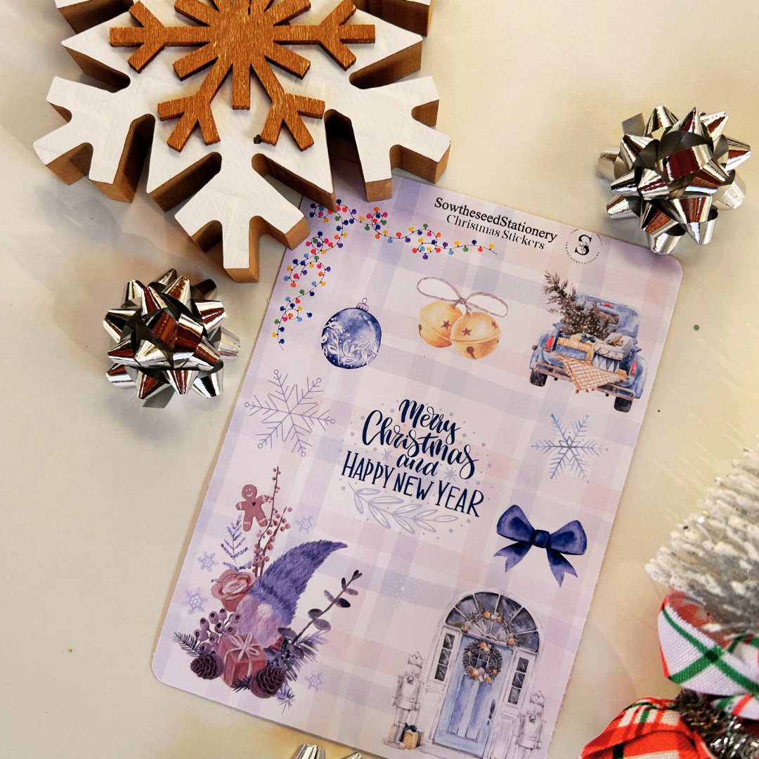 Holiday Sticker Pack -Winter Decor Stickers -Planner Stickers