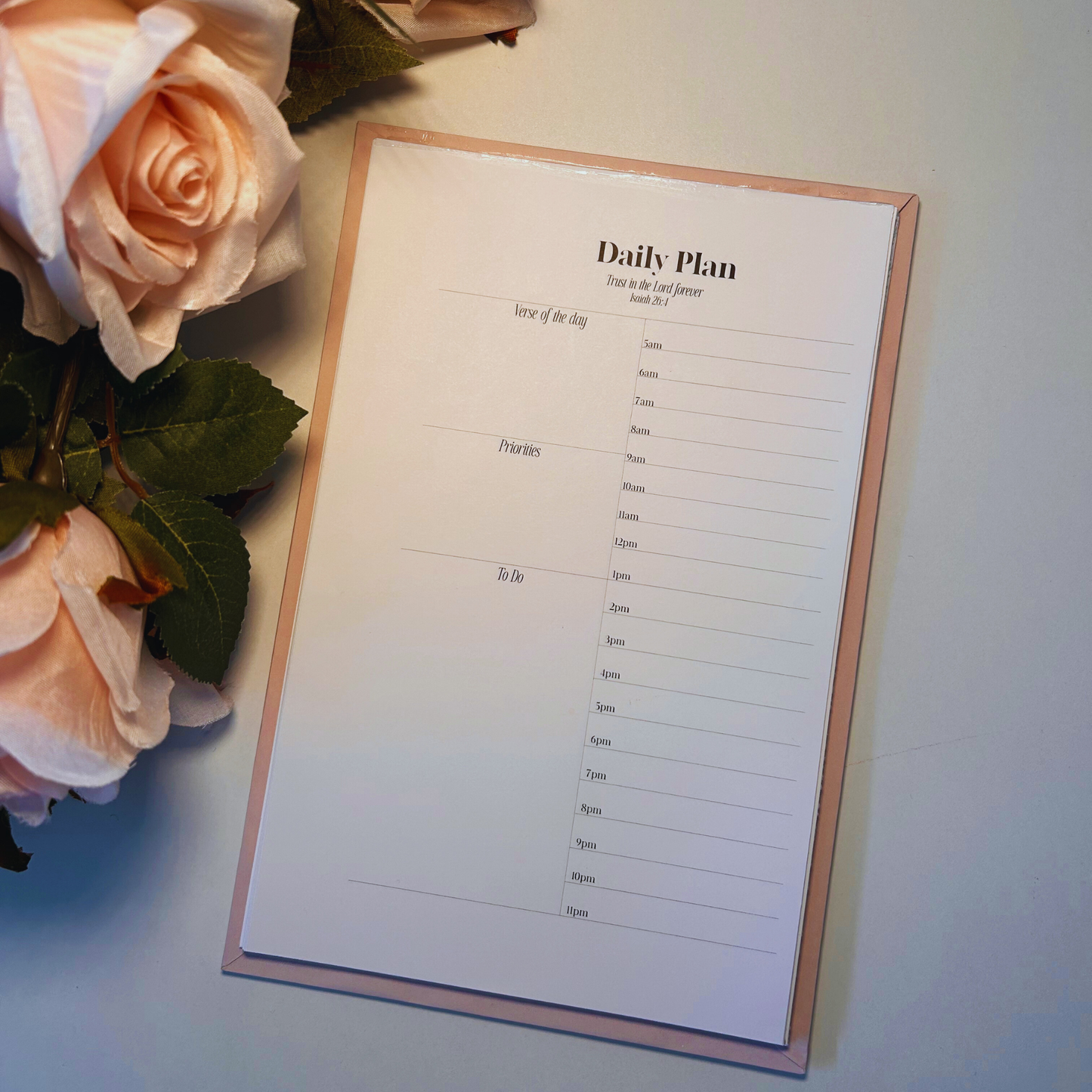 Daily Plan Notepad