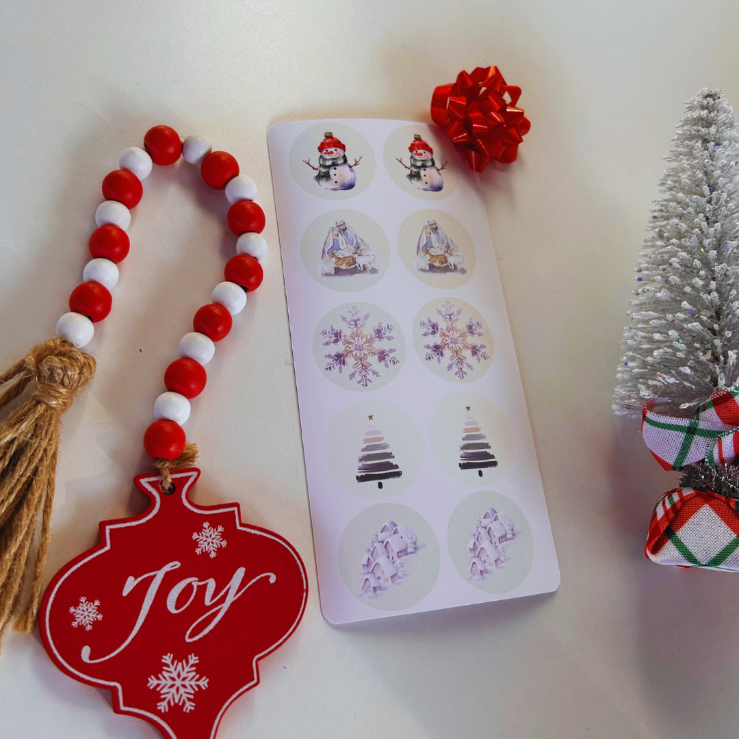 Faith-Based Christmas Stickers– Christian Holiday