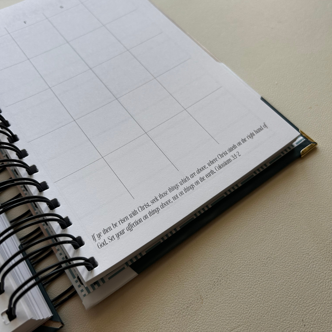 God's will over Everything Planner