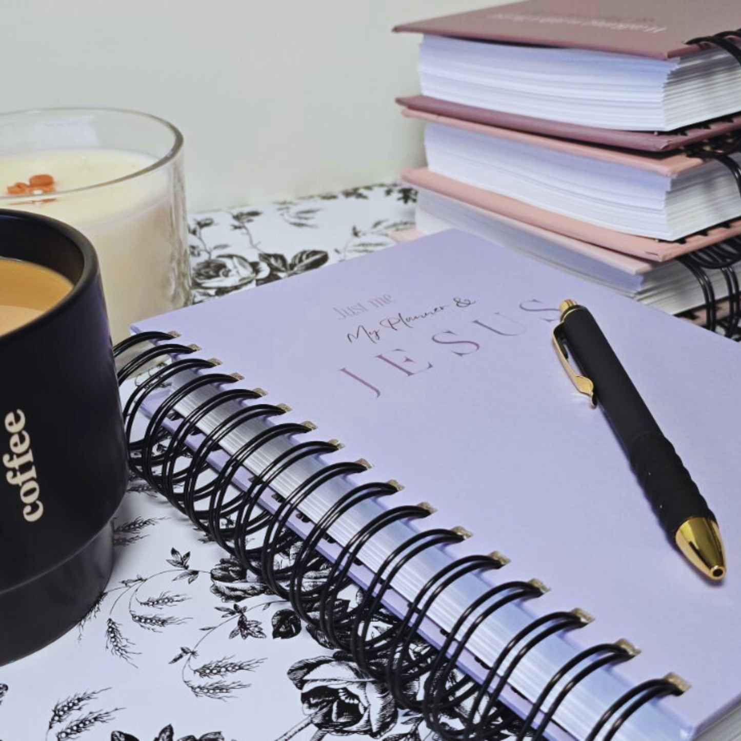 Periwinkle Minimalistic Faith Planner – Christian Goal-Setting & Prayer Journal | Weekly & Monthly Organizer