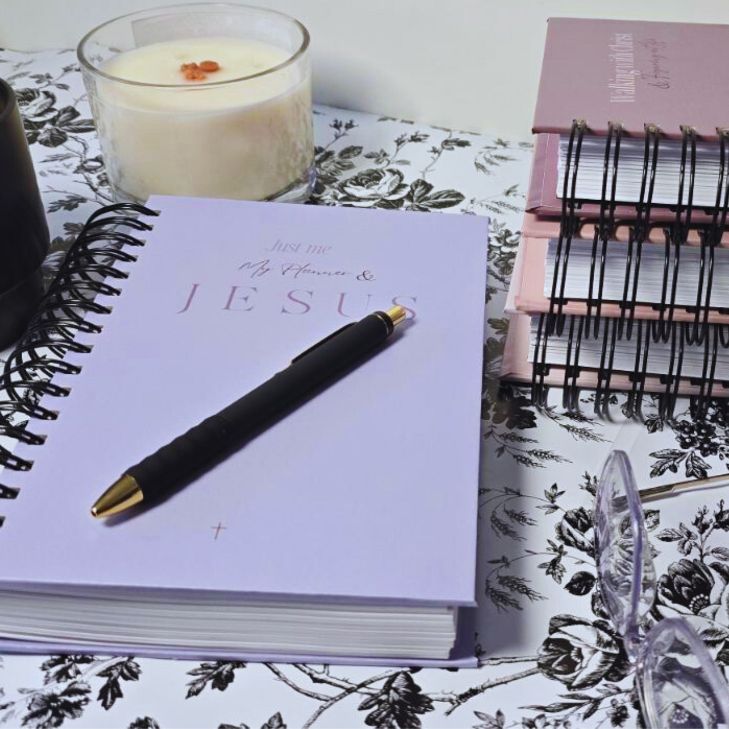 Periwinkle Minimalistic Faith Planner – Christian Goal-Setting & Prayer Journal | Weekly & Monthly Organizer