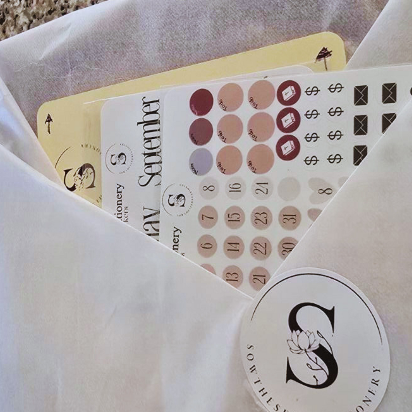 Minimalist Number Planner Stickers – 2 Months of Calendar Date Stickers for Bullet Journals & Planners