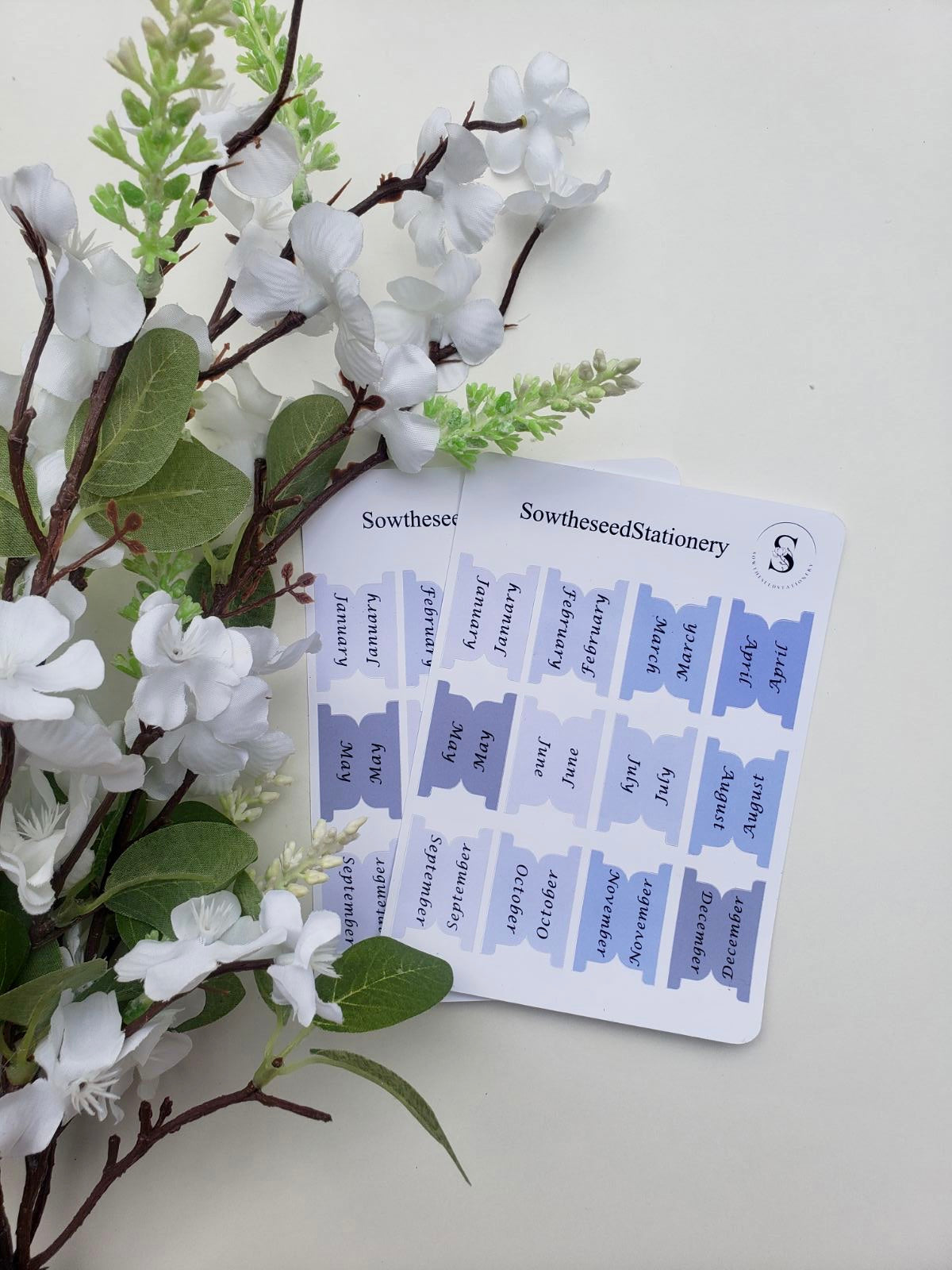 Blue Planner Tabs – Elegant & Inspirational Organization for Your Planner