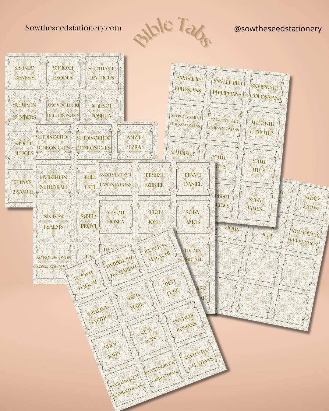 Christian Bible Tabs, Bible index tabs, Bible study supplies