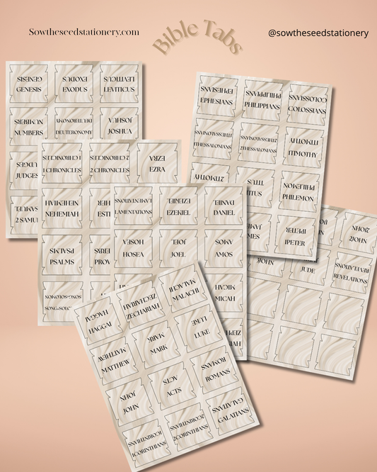 Christian Bible Tabs, Bible index tabs, Bible study supplies
