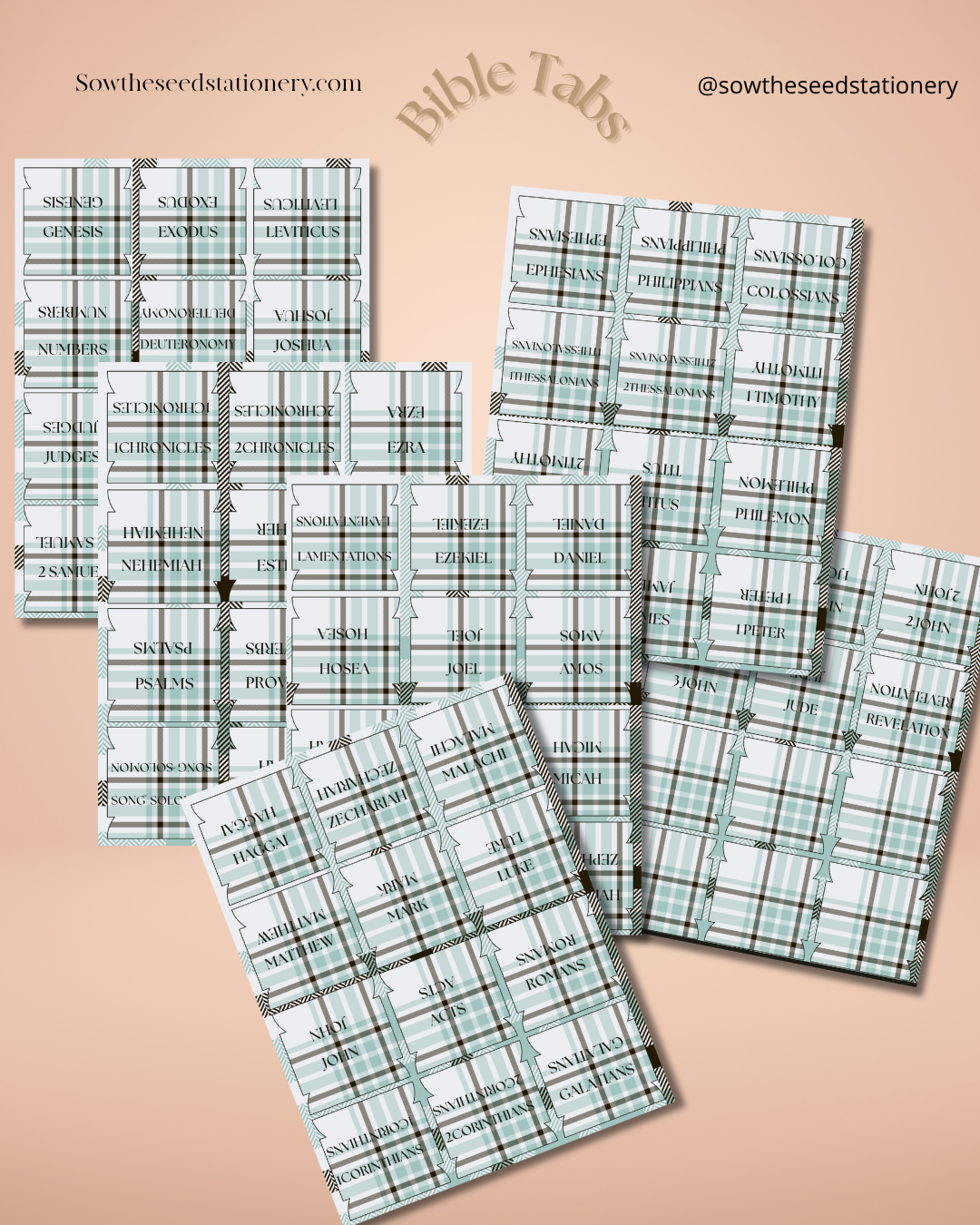 Christian Bible Tabs, Bible index tabs, Bible study supplies