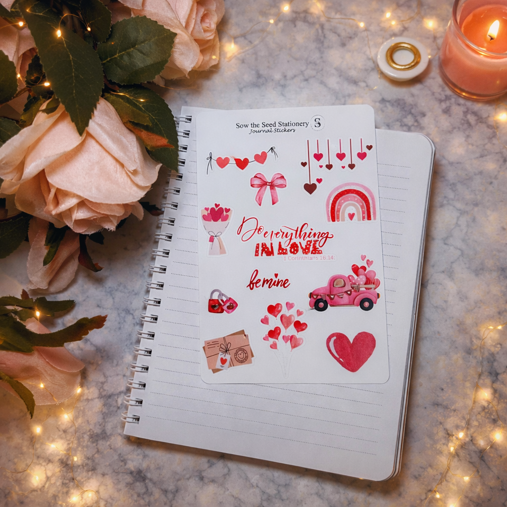 Pink Valentine Stickers