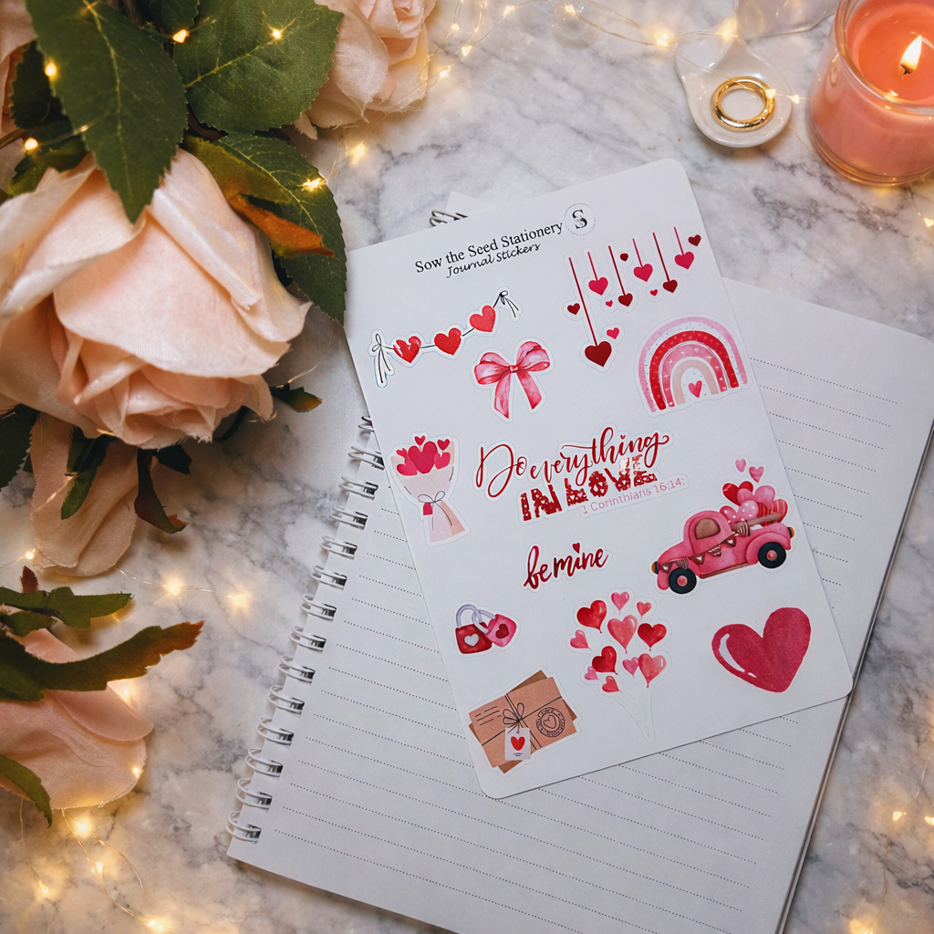 Pink Valentine Stickers