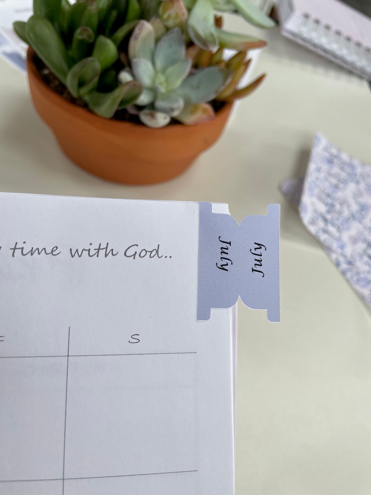 Blue Planner Tabs – Elegant & Inspirational Organization for Your Planner
