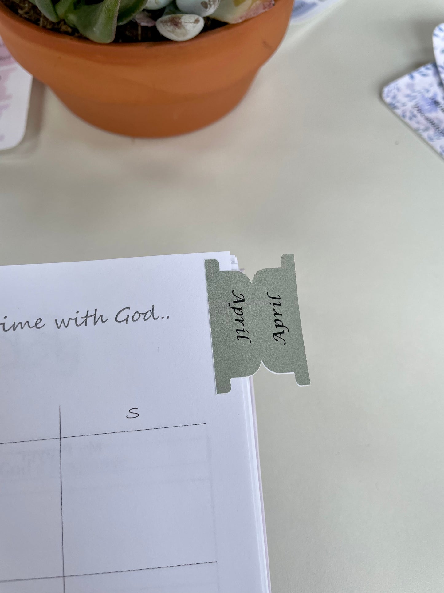 Green Planner Tabs – Elegant & Inspirational Organization for Your Planner