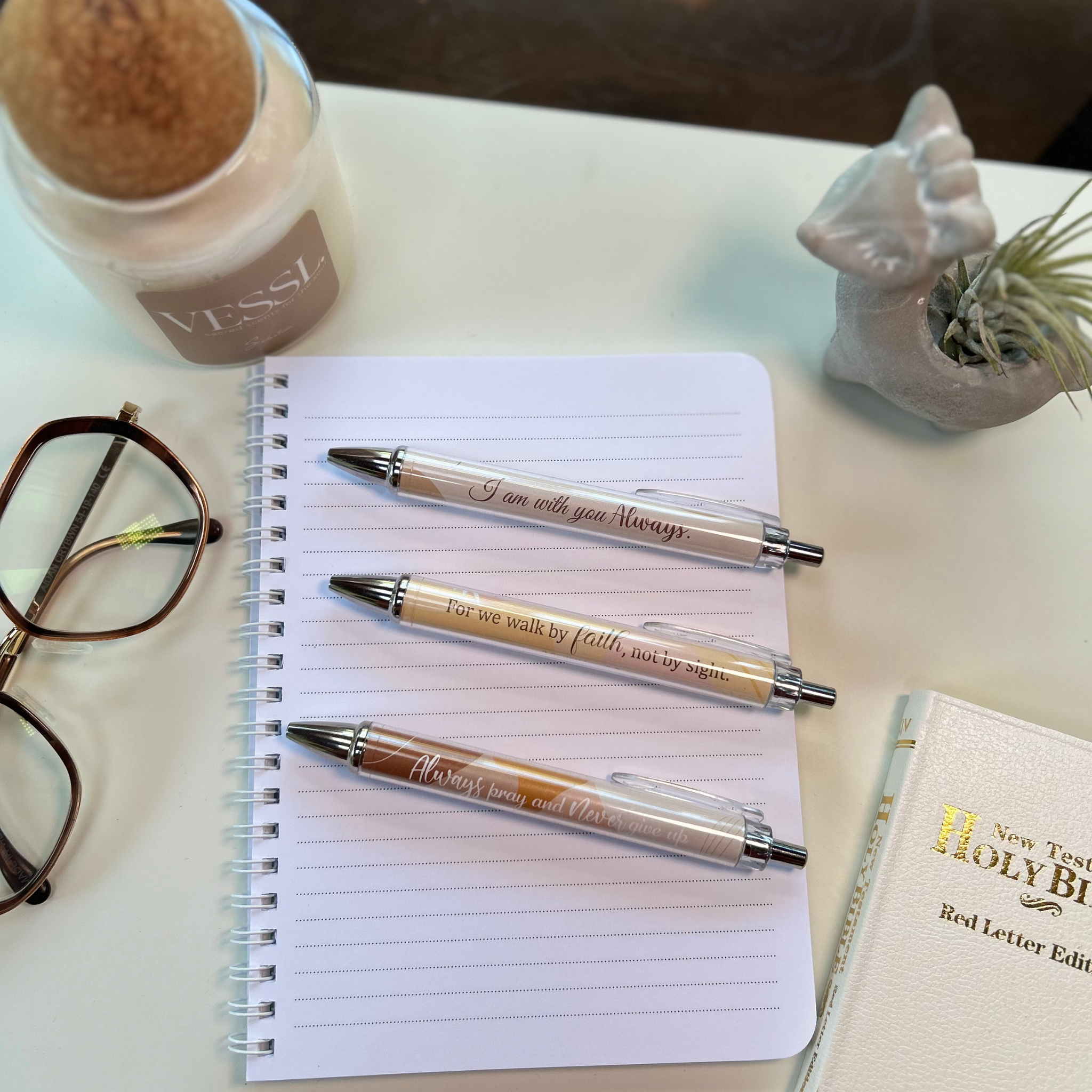 Scripture pens, gift set, Christian ballpoint pen set, pens for Christ ...